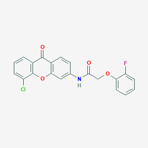 molecular formula C21H13ClFNO4 B2499774 N-(5-chloro-9-oxo-9H-xanthen-3-yl)-2-(2-fluorophenoxy)acetamide CAS No. 886151-43-5