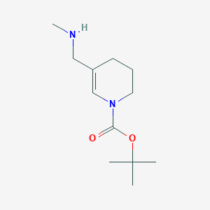 molecular formula C12H22N2O2 B2499776 tert-Butyl 5-((methylamino)methyl)-3,4-dihydropyridine-1(2H)-carboxylate CAS No. 2168709-72-4