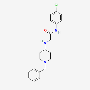 2-[(1-benzylpiperidin-4-yl)amino]-N-(4-chlorophenyl)acetamide