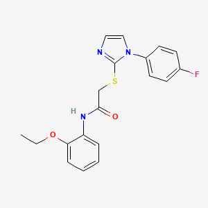N-(2-ethoxyphenyl)-2-((1-(4-fluorophenyl)-1H-imidazol-2-yl)thio)acetamide
