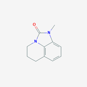 B2499786 1-Methyl-5, 6-dihydro-4H-imidazo[4,5,1-ij]quinolin-2(1H)-one CAS No. 30465-63-5