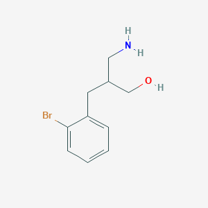 molecular formula C10H14BrNO B2499792 3-Amino-2-[(2-bromophenyl)methyl]propan-1-ol CAS No. 1092292-81-3