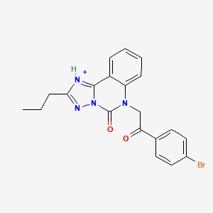 6-[2-(4-bromophenyl)-2-oxoethyl]-2-propyl-5H,6H-[1,2,4]triazolo[1,5-c]quinazolin-5-one