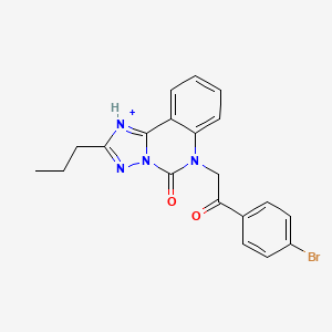 molecular formula C20H17BrN4O2 B2499807 6-[2-(4-溴苯基)-2-氧代乙基]-2-丙基-5H,6H-[1,2,4]三唑并[1,5-c]喹唑啉-5-酮 CAS No. 2380185-08-8