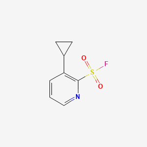 molecular formula C8H8FNO2S B2499809 3-环丙基吡啶-2-磺酰 氟化物 CAS No. 2089277-43-8