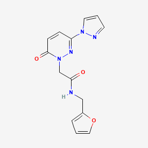 N-(furan-2-ylmethyl)-2-(6-oxo-3-(1H-pyrazol-1-yl)pyridazin-1(6H)-yl)acetamide
