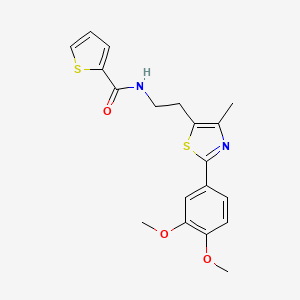 N-[2-[2-(3,4-dimethoxyphenyl)-4-methyl-1,3-thiazol-5-yl]ethyl]thiophene-2-carboxamide