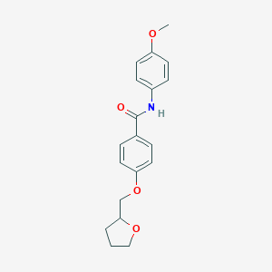 molecular formula C19H21NO4 B249982 N-(4-methoxyphenyl)-4-(tetrahydro-2-furanylmethoxy)benzamide 