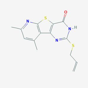 2-(Allylsulfanyl)-7,9-dimethylpyrido[3',2':4,5]thieno[3,2-d]pyrimidin-4-ol