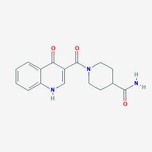 1-(4-Hydroxyquinoline-3-carbonyl)piperidine-4-carboxamide