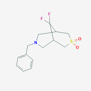 7-Benzyl-9,9-difluoro-3lambda6-thia-7-azabicyclo[3.3.1]nonane-3,3-dione