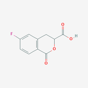 molecular formula C10H7FO4 B2499839 6-氟-1-氧代异色苷-3-羧酸 CAS No. 1312135-86-6