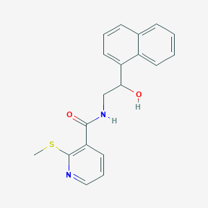 N-(2-hydroxy-2-(naphthalen-1-yl)ethyl)-2-(methylthio)nicotinamide