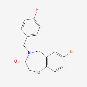 7-bromo-4-(4-fluorobenzyl)-4,5-dihydro-1,4-benzoxazepin-3(2H)-one