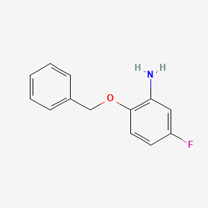 molecular formula C13H12FNO B2499858 2-(苄氧基)-5-氟苯胺 CAS No. 937596-55-9