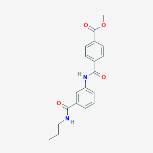 molecular formula C19H20N2O4 B249986 Methyl 4-{[3-(propylcarbamoyl)phenyl]carbamoyl}benzoate 