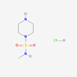 molecular formula C5H14ClN3O2S B2499871 N-methylpiperazine-1-sulfonamide hydrochloride CAS No. 1795394-70-5