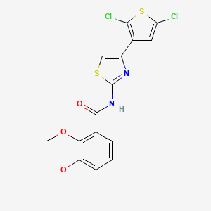 N-[4-(2,5-dichlorothiophen-3-yl)-1,3-thiazol-2-yl]-2,3-dimethoxybenzamide