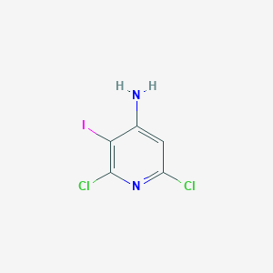 molecular formula C5H3Cl2IN2 B2499884 2,6-Dichloro-3-iodopyridin-4-amine CAS No. 1235873-11-6