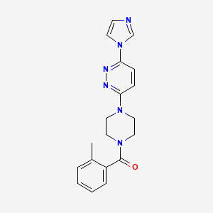 (4-(6-(1H-imidazol-1-yl)pyridazin-3-yl)piperazin-1-yl)(o-tolyl)methanone