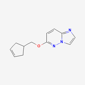 6-[(Cyclopent-3-en-1-yl)methoxy]imidazo[1,2-b]pyridazine