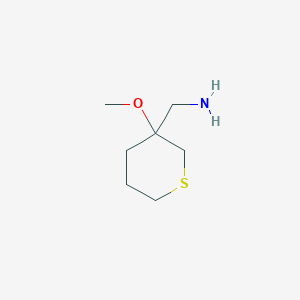 molecular formula C7H15NOS B2499892 (3-Methoxythian-3-yl)methanamine CAS No. 1482287-59-1