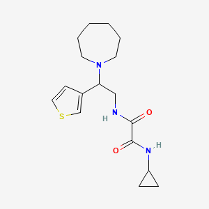 molecular formula C17H25N3O2S B2499896 N-(3-(苯并[噁二氧杂-1,3]二氧杂杂环戊-5-基)-3-羟基丙基)环己-3-烯羧酰胺 CAS No. 946303-89-5