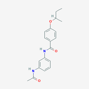 molecular formula C19H22N2O3 B249991 N-[3-(acetylamino)phenyl]-4-sec-butoxybenzamide 