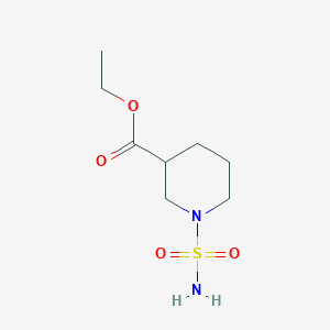 molecular formula C8H16N2O4S B2499911 乙酸1-磺酰胺基哌啶-3-羧酸乙酯 CAS No. 1098391-43-5