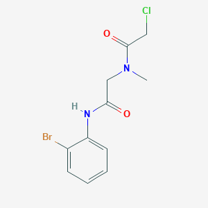 N-(2-bromophenyl)-2-[(2-chloroacetyl)-methylamino]acetamide