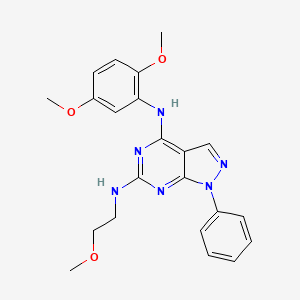 N4-(2,5-dimethoxyphenyl)-N6-(2-methoxyethyl)-1-phenyl-1H-pyrazolo[3,4-d]pyrimidine-4,6-diamine