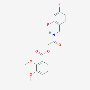 2-((2,4-Difluorobenzyl)amino)-2-oxoethyl 2,3-dimethoxybenzoate