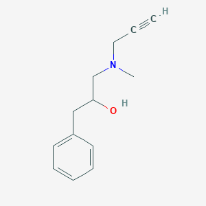 molecular formula C13H17NO B2499928 1-[Methyl(prop-2-ynyl)amino]-3-phenylpropan-2-ol CAS No. 1825629-67-1