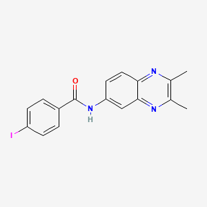 N-(2,3-dimethylquinoxalin-6-yl)-4-iodobenzamide