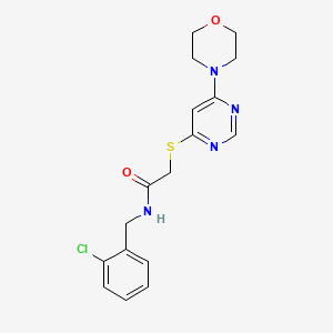 N-(2-chlorobenzyl)-2-((6-morpholinopyrimidin-4-yl)thio)acetamide