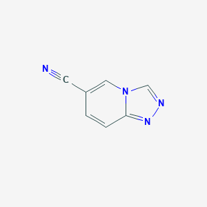 molecular formula C7H4N4 B2499937 [1,2,4]Triazolo[4,3-a]piridina-6-carbonitrilo CAS No. 1019024-64-6