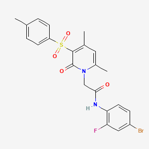 N-(4-bromo-2-fluorophenyl)-2-(4,6-dimethyl-2-oxo-3-tosylpyridin-1(2H)-yl)acetamide