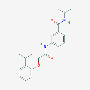 molecular formula C21H26N2O3 B249996 N-isopropyl-3-{[(2-isopropylphenoxy)acetyl]amino}benzamide 