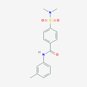 molecular formula C16H18N2O3S B2499965 4-(dimethylsulfamoyl)-N-(3-methylphenyl)benzamide CAS No. 393125-22-9