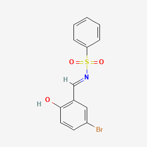 (E)-N-(5-bromo-2-hydroxybenzylidene)benzenesulfonamide