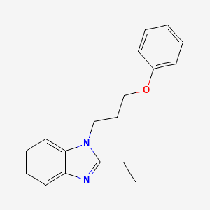 molecular formula C18H20N2O B2499969 2-Ethyl-1-(3-phenoxypropyl)benzimidazole CAS No. 615279-37-3