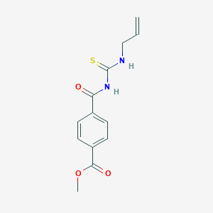 molecular formula C13H14N2O3S B249997 Methyl 4-({[(allylamino)carbonothioyl]amino}carbonyl)benzoate 