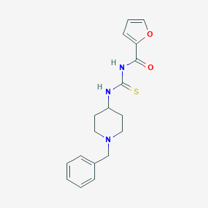 molecular formula C18H21N3O2S B249998 N-[(1-benzylpiperidin-4-yl)carbamothioyl]furan-2-carboxamide 
