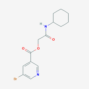 [2-(Cyclohexylamino)-2-oxoethyl] 5-bromopyridine-3-carboxylate