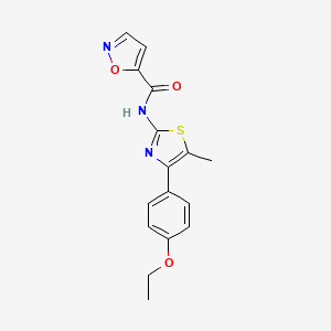 N-(4-(4-ethoxyphenyl)-5-methylthiazol-2-yl)isoxazole-5-carboxamide