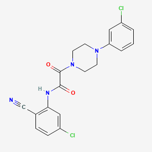 N-(5-chloro-2-cyanophenyl)-2-[4-(3-chlorophenyl)piperazin-1-yl]-2-oxoacetamide