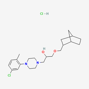1-((1R,4S)-bicyclo[2.2.1]heptan-2-ylmethoxy)-3-(4-(5-chloro-2-methylphenyl)piperazin-1-yl)propan-2-ol hydrochloride