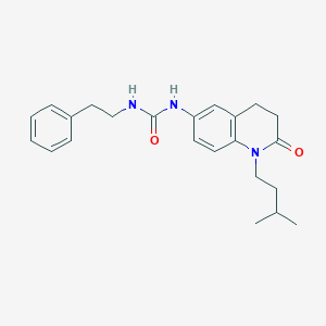 1-(1-Isopentyl-2-oxo-1,2,3,4-tetrahydroquinolin-6-yl)-3-phenethylurea