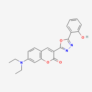 7-(diethylamino)-3-[5-(2-hydroxyphenyl)-1,3,4-oxadiazol-2-yl]-2H-chromen-2-one