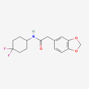2-(benzo[d][1,3]dioxol-5-yl)-N-(4,4-difluorocyclohexyl)acetamide